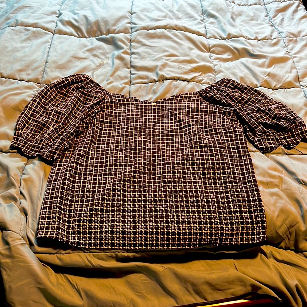 Black and white shirt
